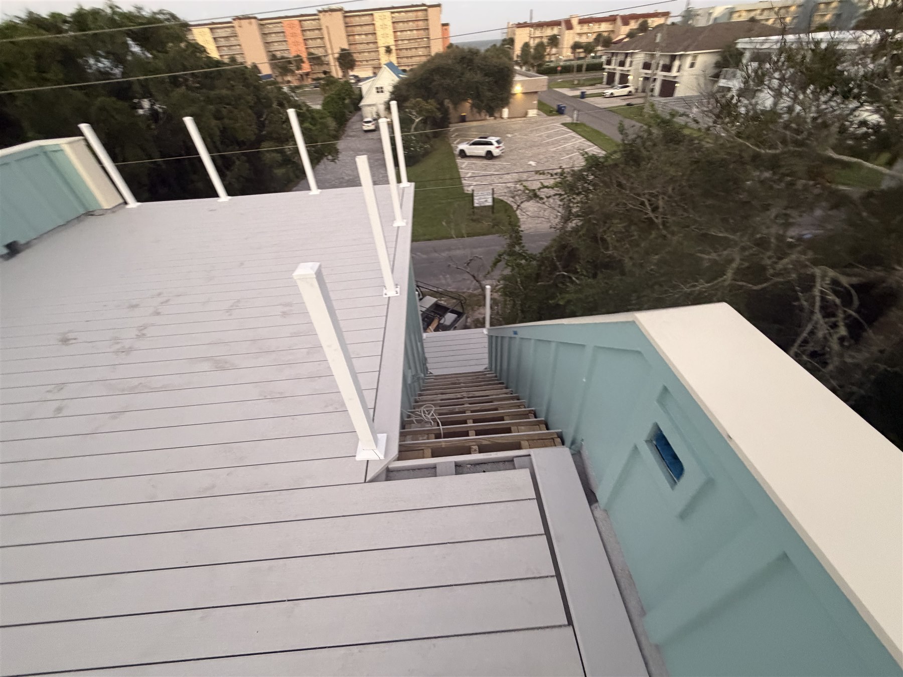 Upper Deck Framing at the Fernandina Beach jobsite