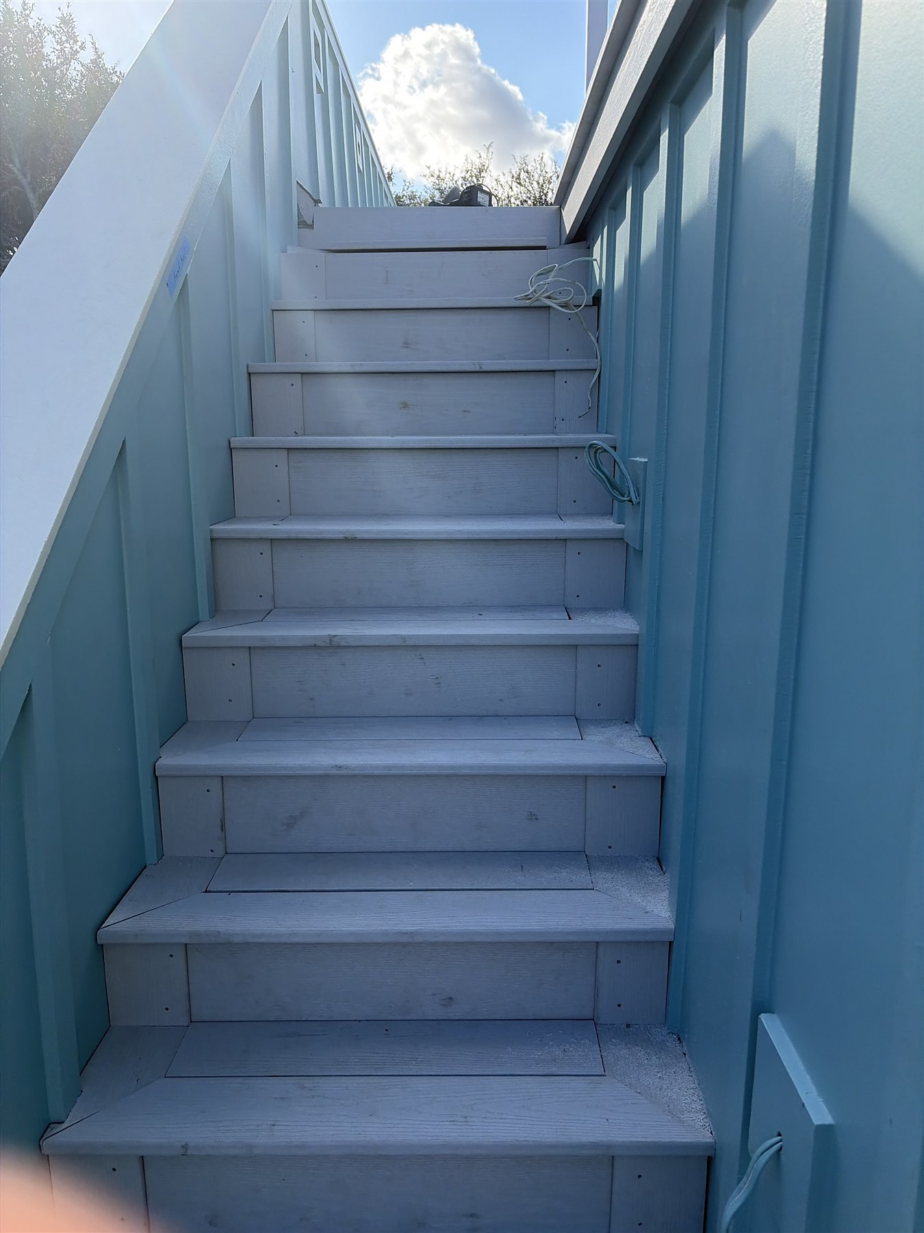 Custom Stair Installation at the Fernandina Beach jobsite