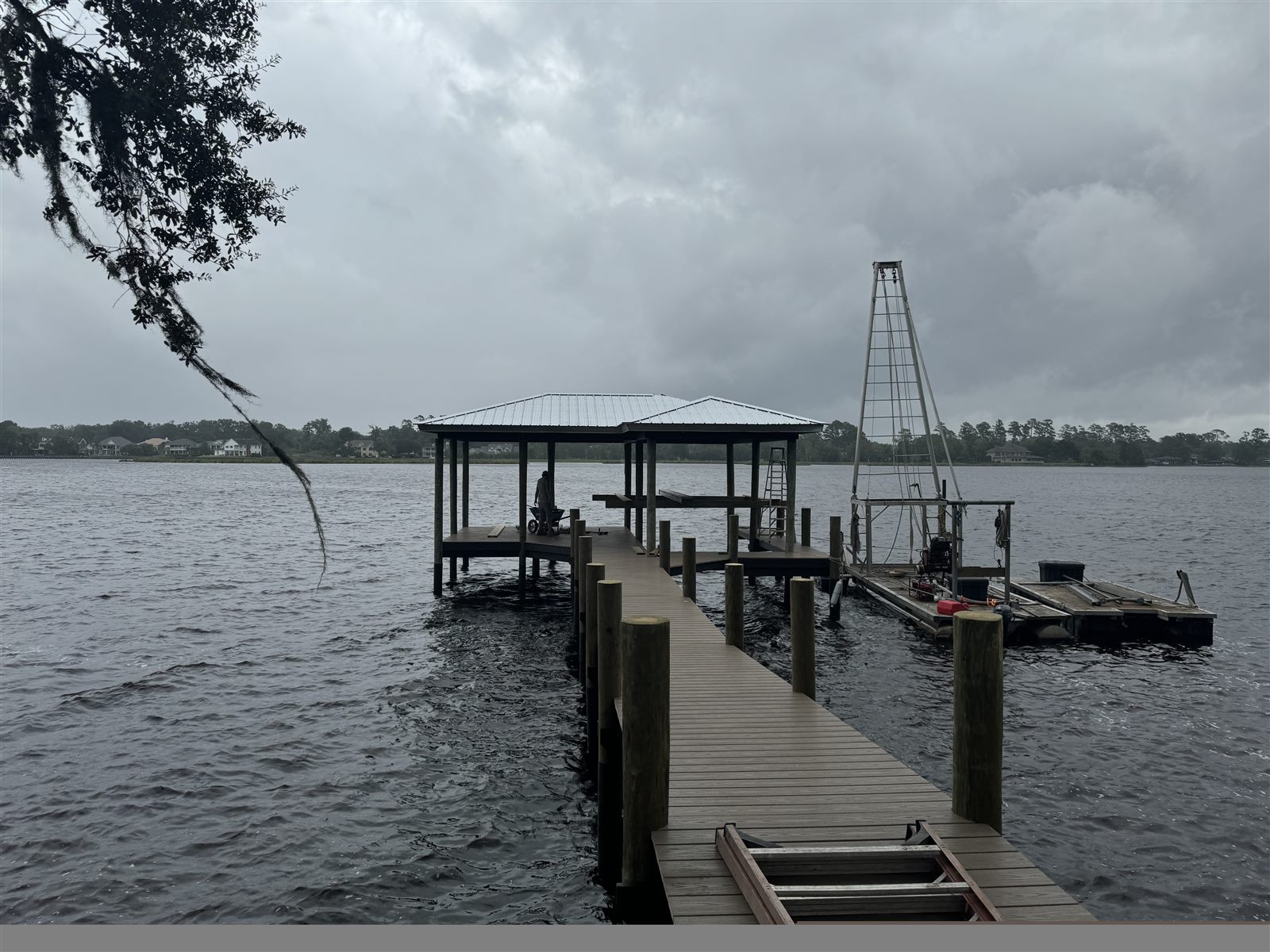 Covered Dock Roof System by Elite Marine Construction of NEFL