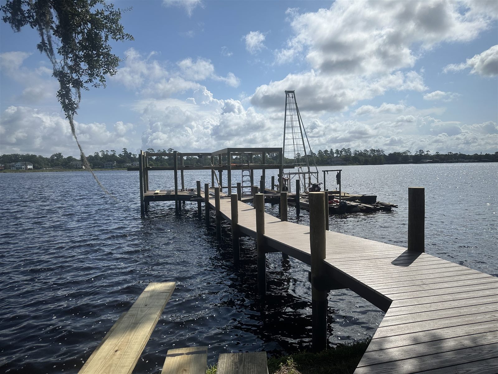 Dock Build Progress by Elite Marine Construction of NEFL