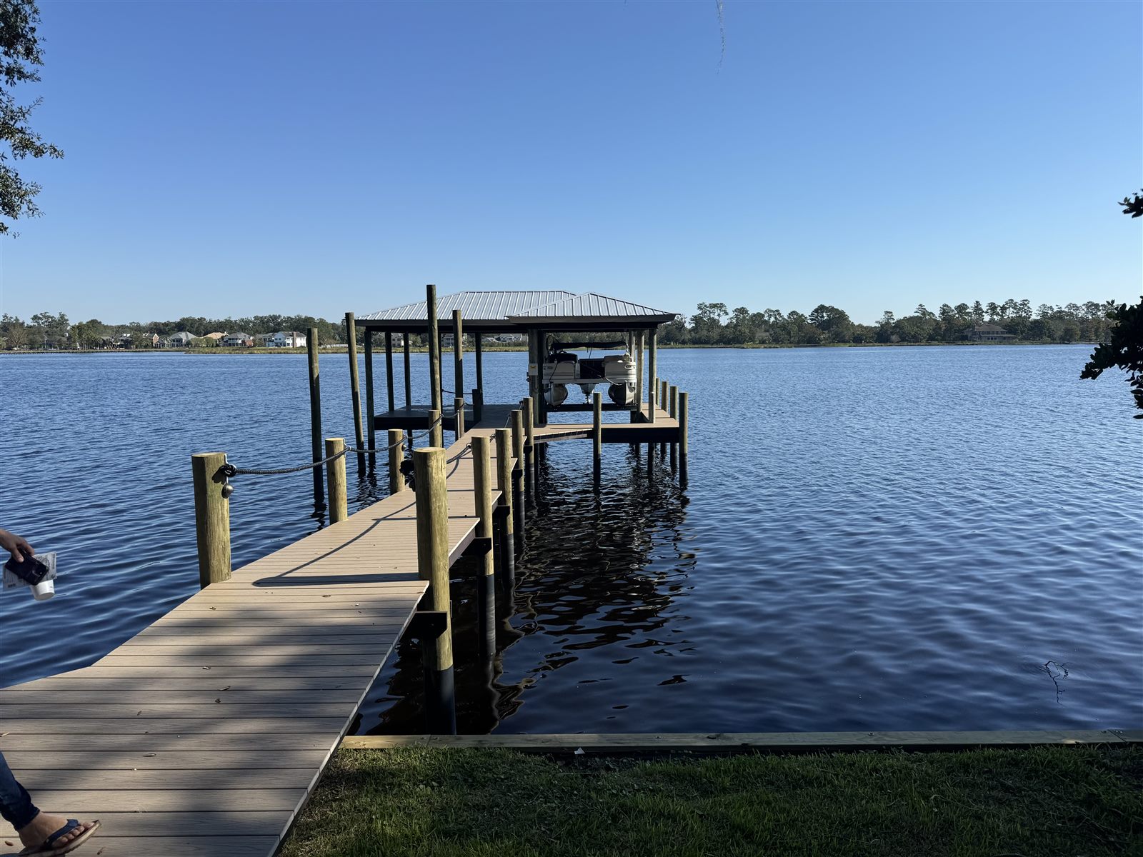 Custom Dock & Boathouse — completed Northeast Florida waterfront project