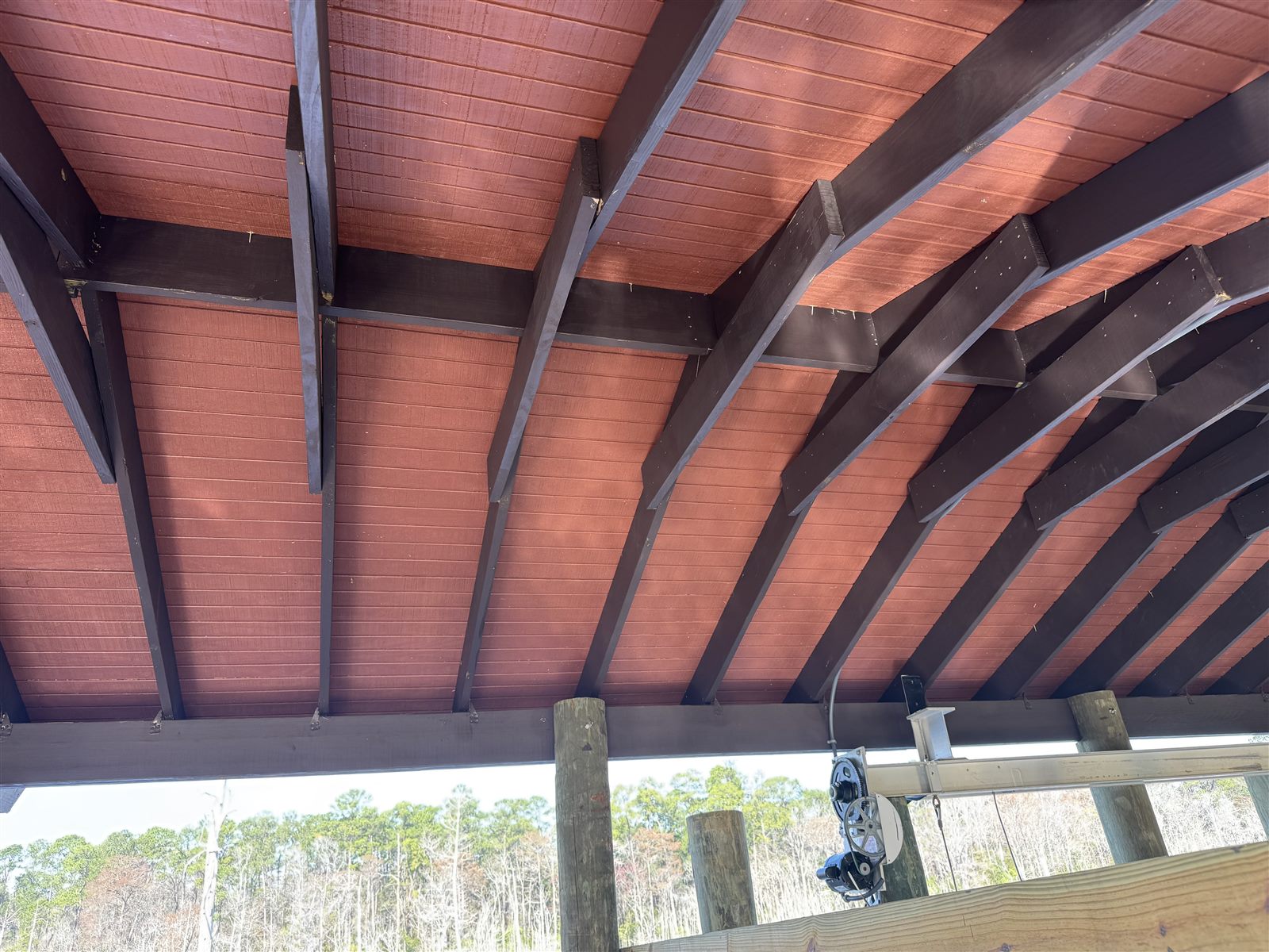 Finished Roof Structure by Elite Marine Construction of NEFL