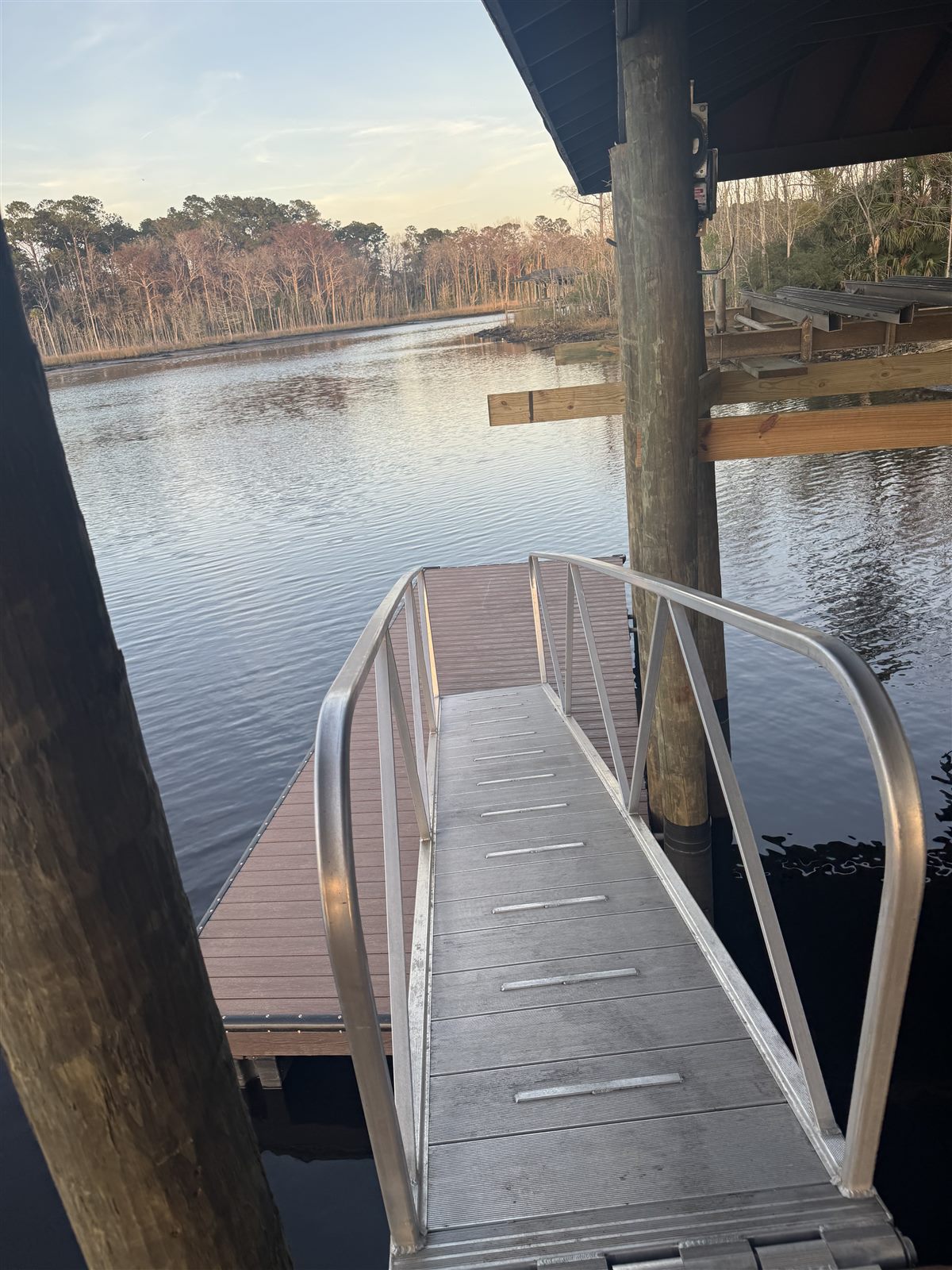 Dockside Gangway by Elite Marine Construction of NEFL